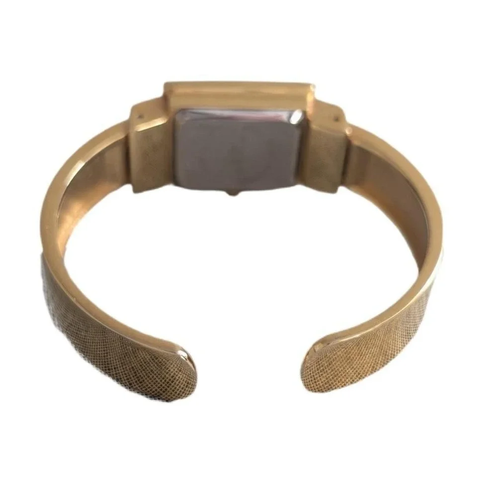 Quartz 2000s 90s Minimalist Bangle Bracelet Stainless Steel Back Watch